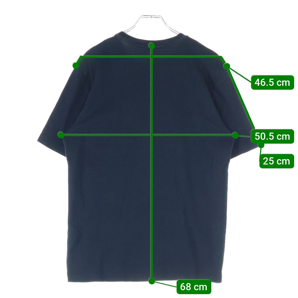 LOUIS VUITTON(ルイヴィトン) ダミエ フロントポケット クルーネック半袖Tシャツカットソー ブラック RM121M MSJR08CMS