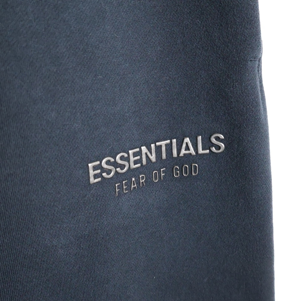 FEAR OF GOD ESSENTIALS(フィアオブゴッド エッセンシャルズ) フロントラバーロゴプリント スウェットパンツ ブラック