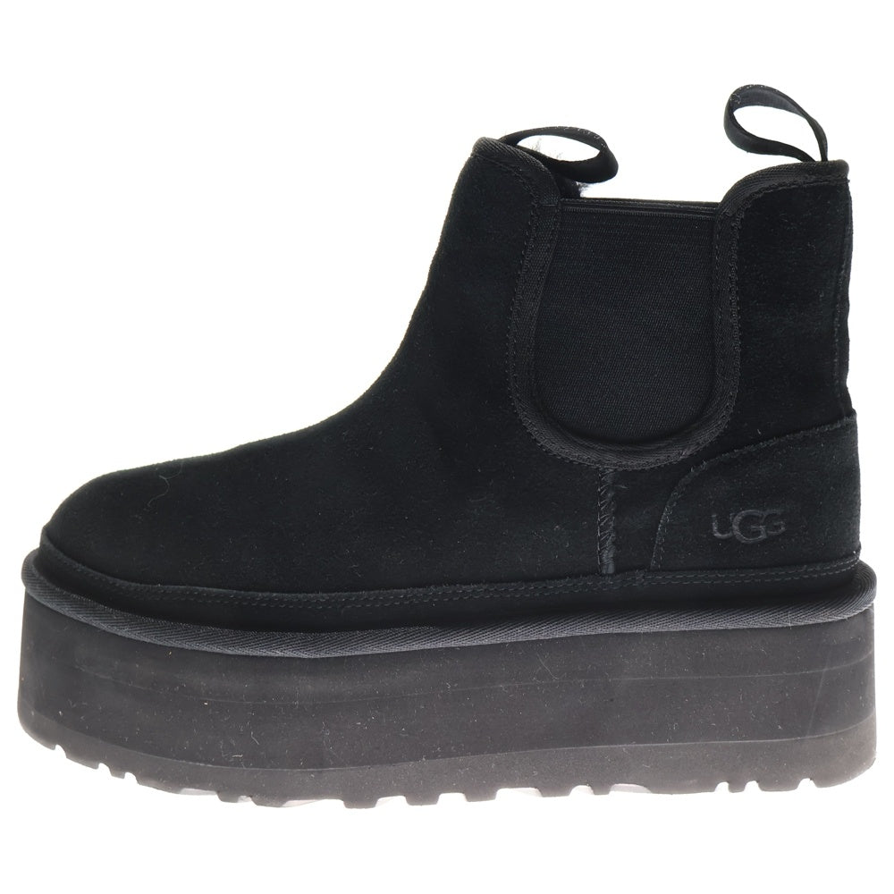 UGG(アグ) スウェード ハイカット ムートンブーツ ブラック US7/24.0cm