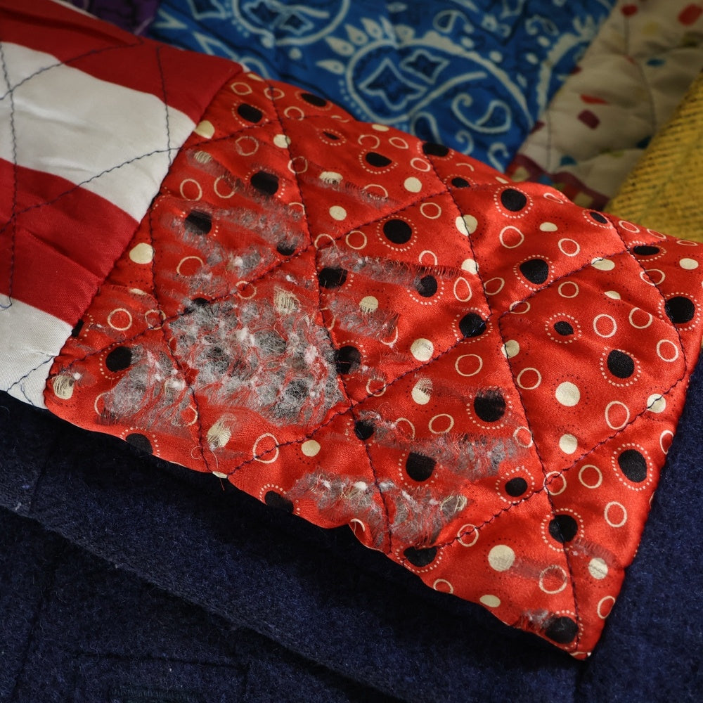 SEVESKIG(セヴシグ) レザー切替 ウールPコート 襟ボア マルチカラー JK-SV-SA-1006