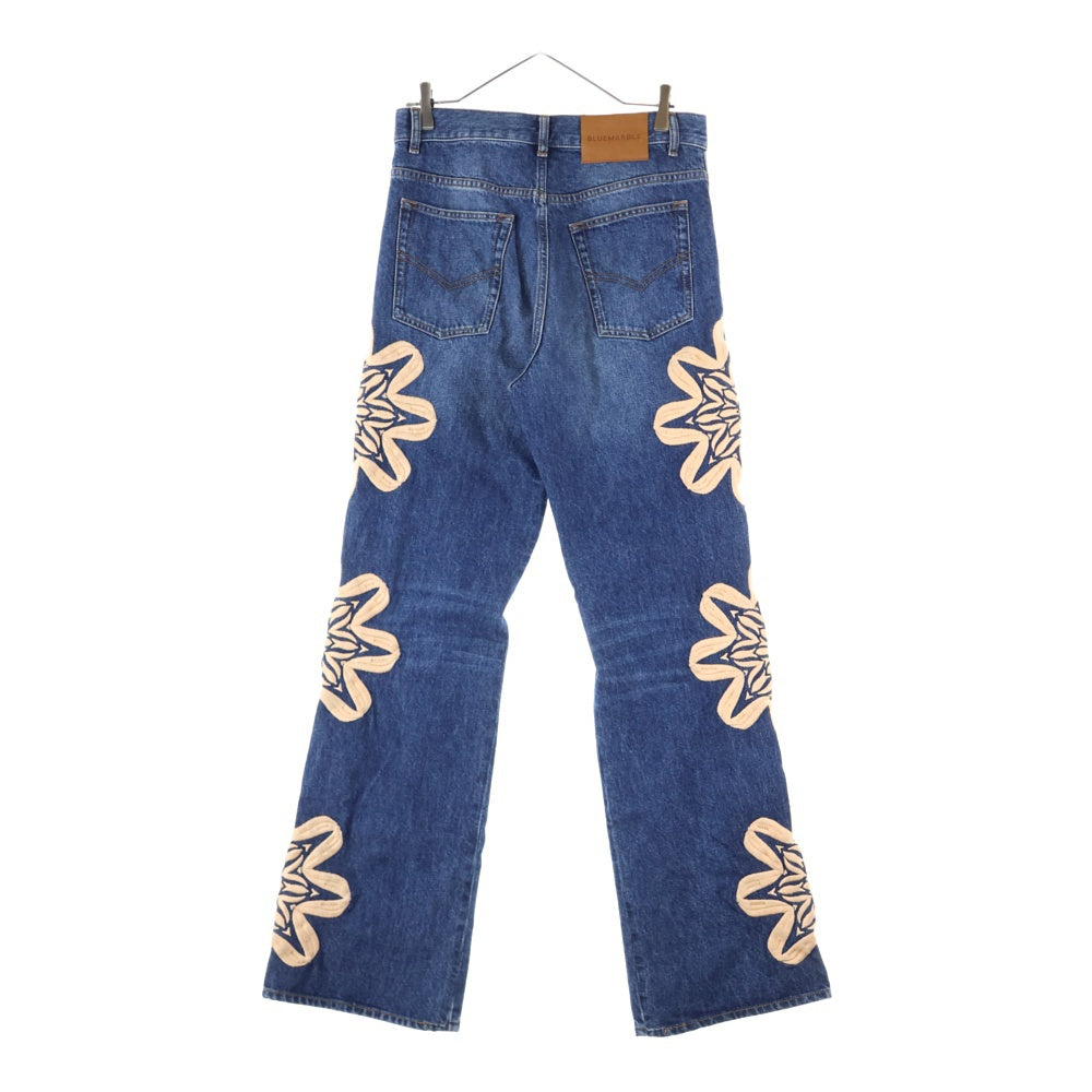 BLUEMARBLE(ブルーマーブル) Embroidery Denim Pants 刺繍 デニムパンツ ジーンズ インディゴ