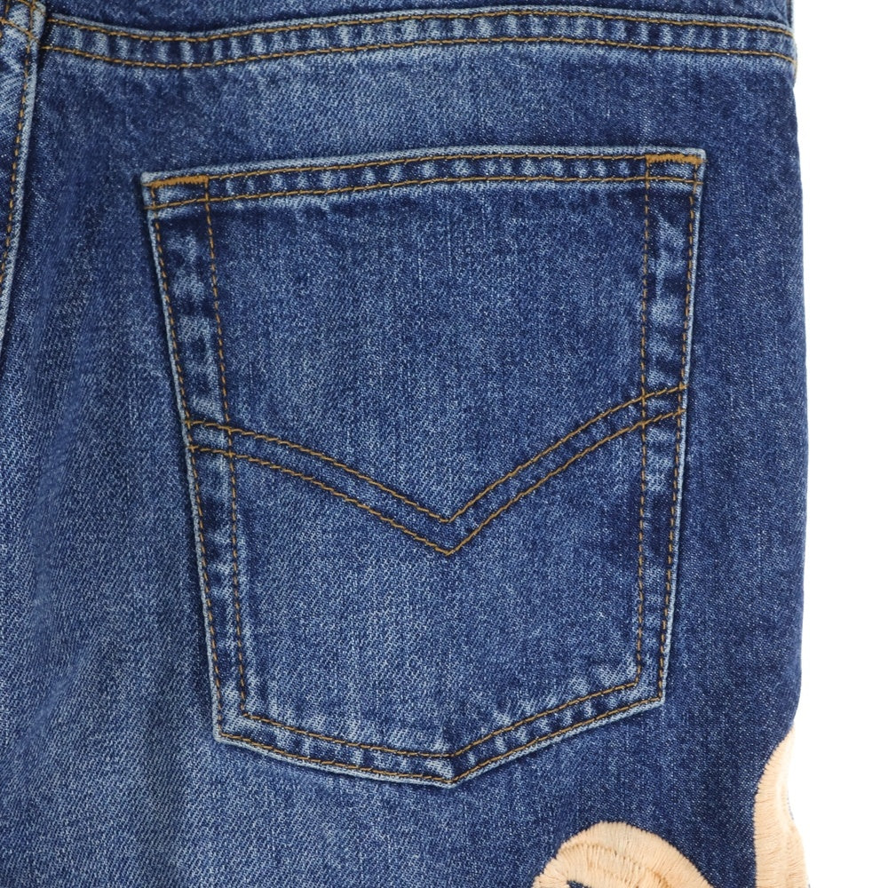 BLUEMARBLE(ブルーマーブル) Embroidery Denim Pants 刺繍 デニムパンツ ジーンズ インディゴ