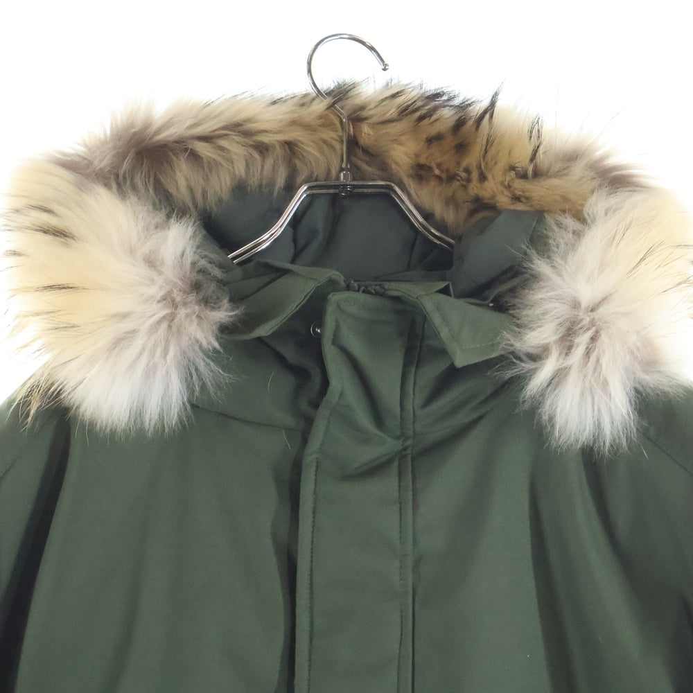 PYRENEX(ピレネックス) ANNECY FUR INT'L W22P2 アヌシー ファー付きダウンジャケット カーキ