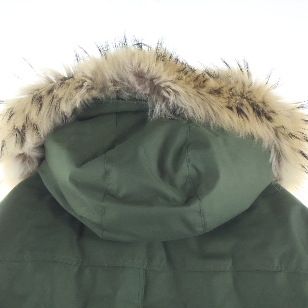 PYRENEX(ピレネックス) ANNECY FUR INT'L W22P2 アヌシー ファー付きダウンジャケット カーキ