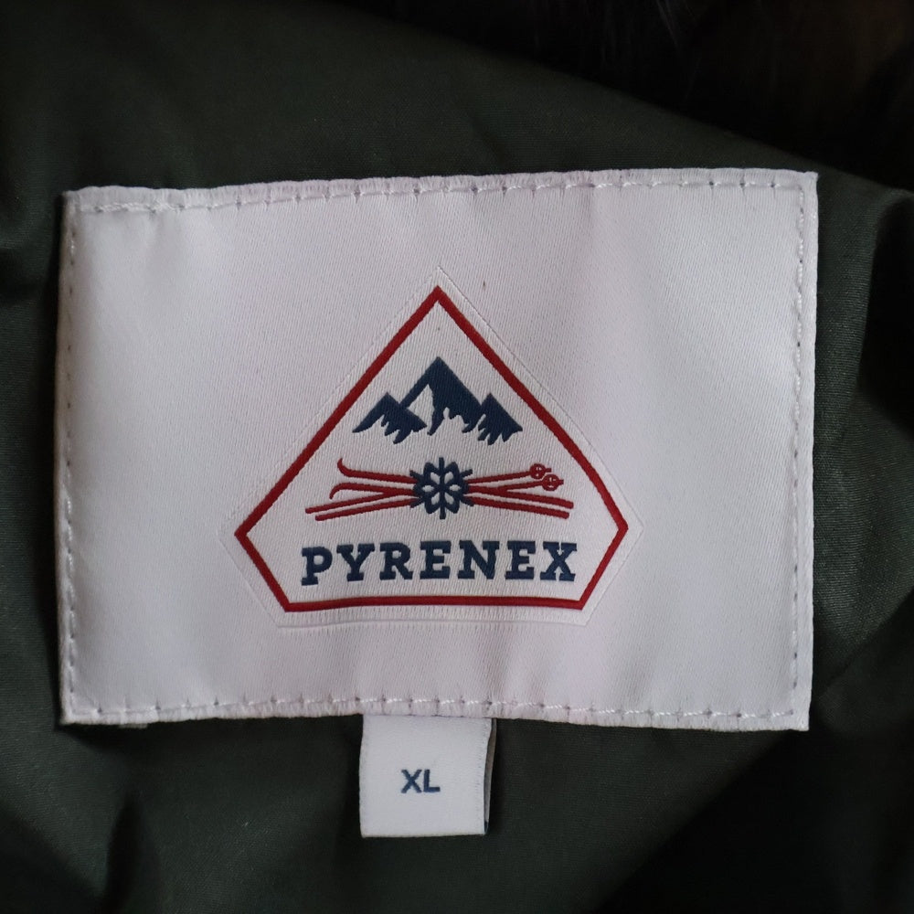 PYRENEX(ピレネックス) ANNECY FUR INT'L W22P2 アヌシー ファー付きダウンジャケット カーキ