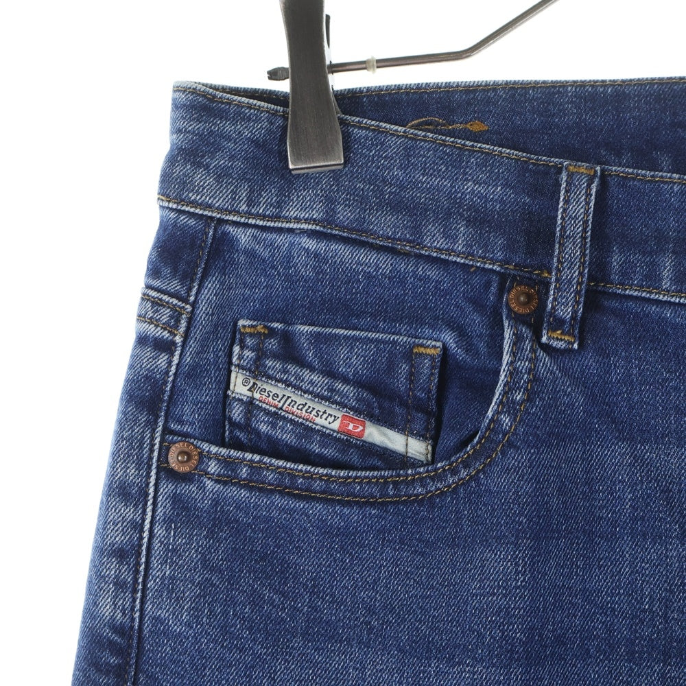 DIESEL(ディーゼル) 1978 D-AKEMI-J Cotton Blend Wide-Leg Jeans A02106 ウォッシュド加工 ワイドデニムパンツ ジーンズ レディース インディゴ