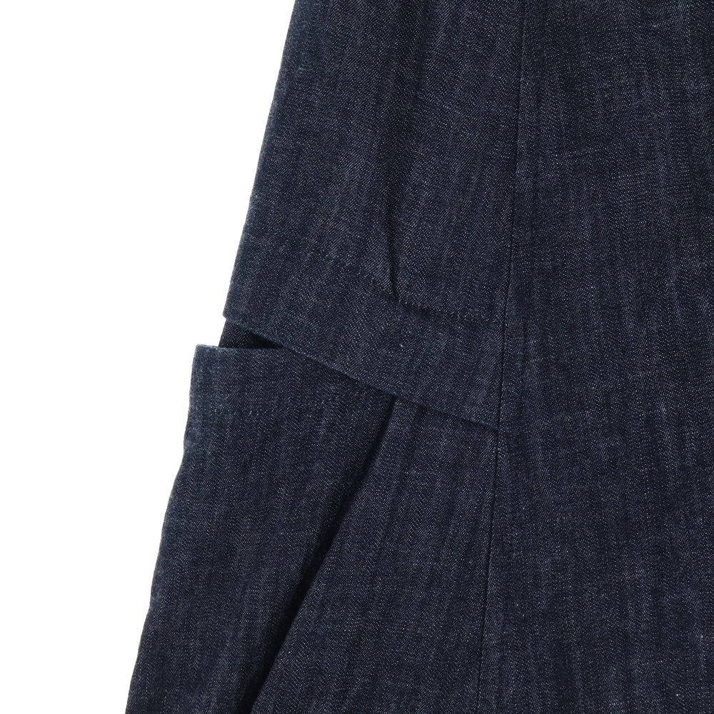 Y's(ワイズ) Denim Long Skirt YW-S06-006 デニム地 フレア ロングスカート インディゴ レディース