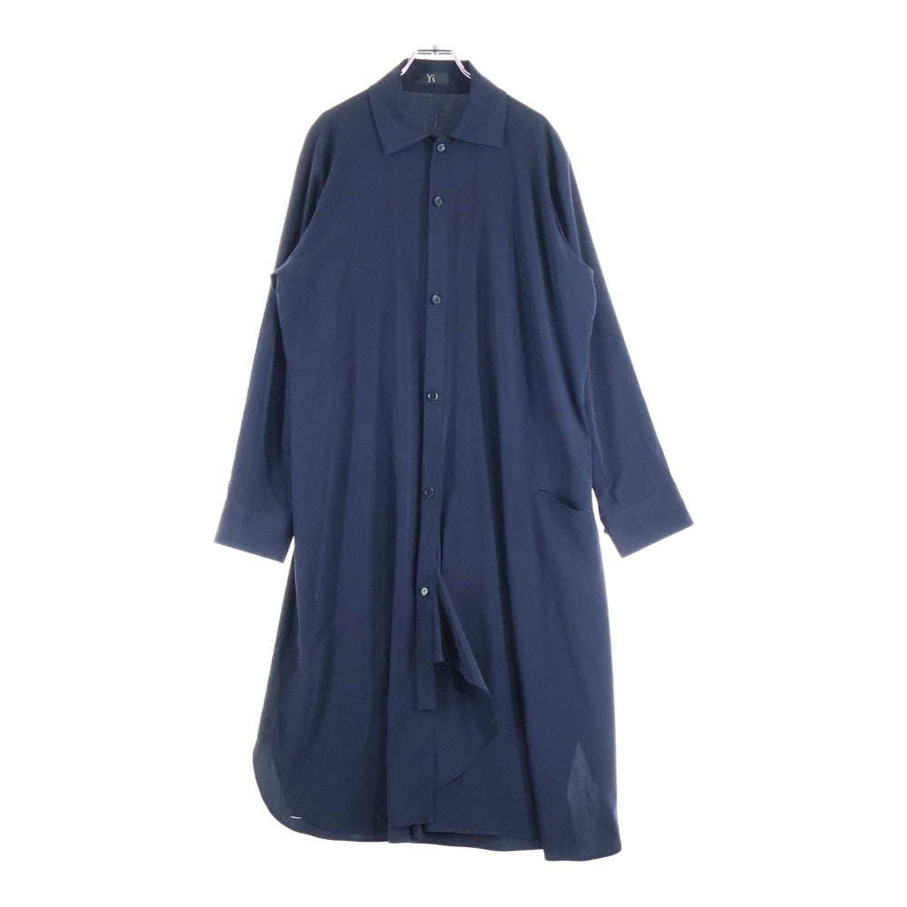 Y's(ワイズ) 19AW Long Shirt Dress YJ-D03-500 ロングシャツドレスワンピース ネイビー レディース
