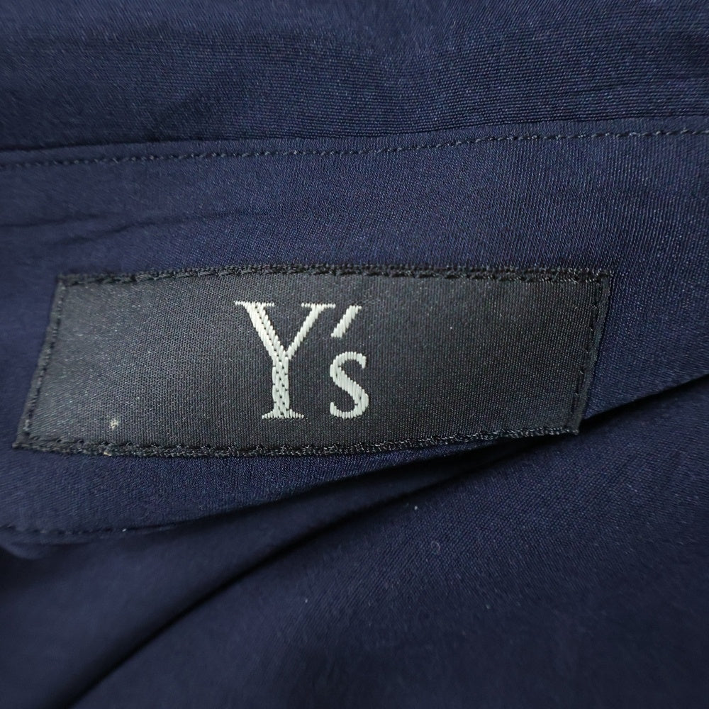 Y's(ワイズ) 19AW Long Shirt Dress YJ-D03-500 ロングシャツドレスワンピース ネイビー レディース