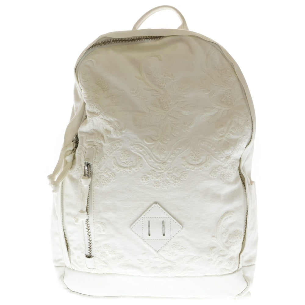 Y's(ワイズ) ペイズリー柄バックパック リュックサック ホワイト YC-I30-090