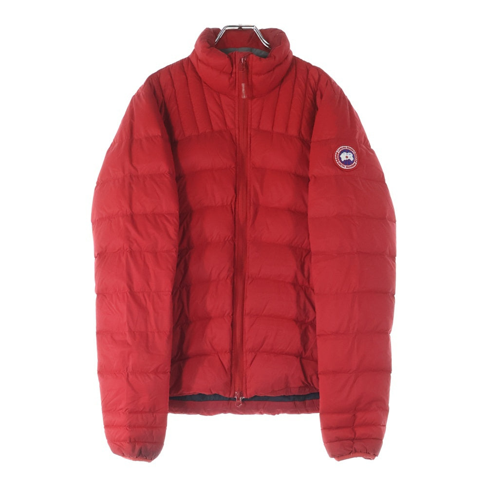 CANADA GOOSE(カナダグース) BROOKVALE JACKET 5500M 袖ロゴワッペン刺繍 ジップアップダウンジャケット レッド