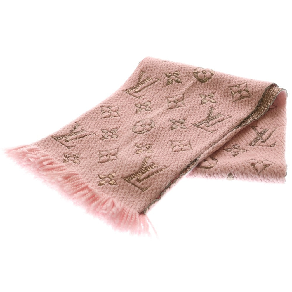 LOUIS VUITTON(ルイヴィトン) モノグラム エシャルプ ロゴマニア シャイン マフラー M70466 ピンク レディース