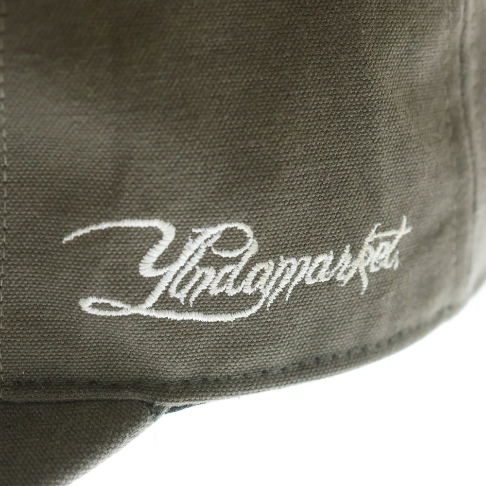 NVCLEAR(ニュークリア) ×Yin da market LOGO ARMY CAP ×イン ダ マーケット ロゴアーミーキャップ 帽子 カーキ レディース