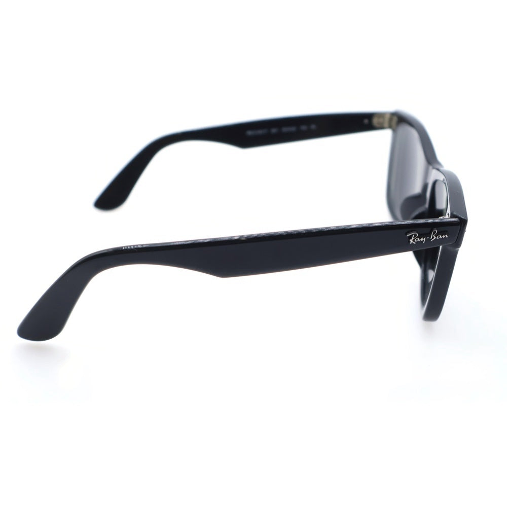 Ray Ban(レイバン) WAYFARER RB2140‐F ウェイファーラー サイドロゴ ウェリントン フレーム イエローカラーレンズ サングラス 眼鏡 ブラック/イエロー ※度入り