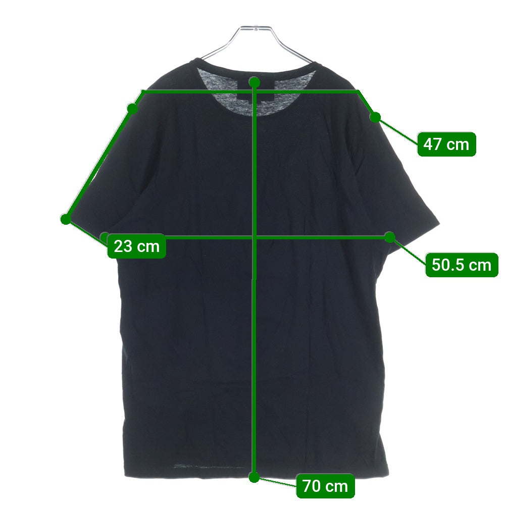 GUCCI(グッチ) Tonal Logo Tee 441685 トーナル フロントロゴプリント クルーネック半袖Tシャツカットソー ブラック