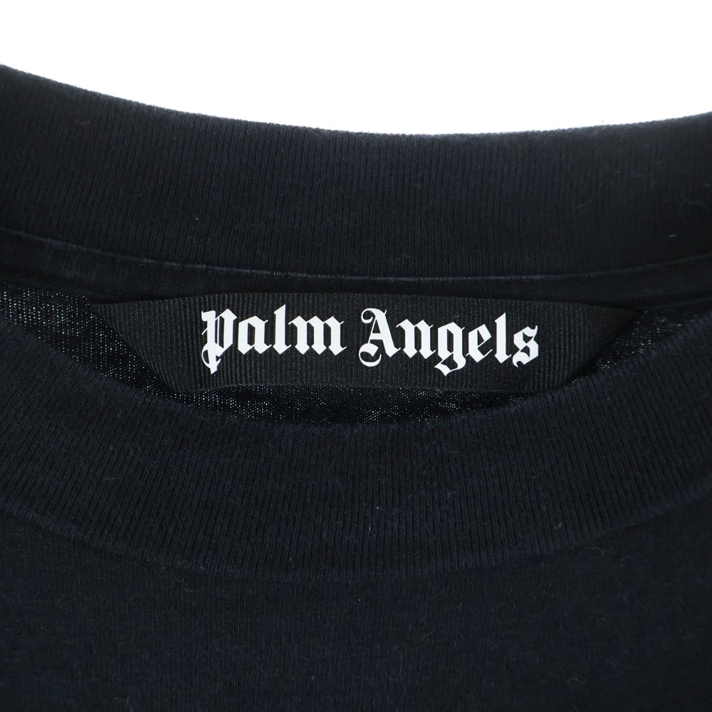 Palm Angels(パームエンジェルス) 21AW Spray Bear Motif T-Shirt PMAA001F21JER027 スプレーモチーフ ベアープリント半袖Tシャツ ブラック