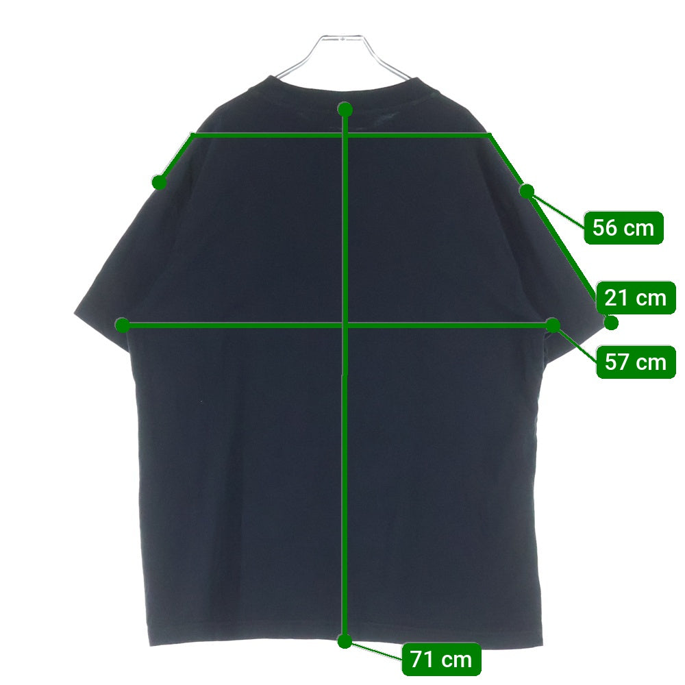 Palm Angels(パームエンジェルス) 21AW Spray Bear Motif T-Shirt PMAA001F21JER027 スプレーモチーフ ベアープリント半袖Tシャツ ブラック