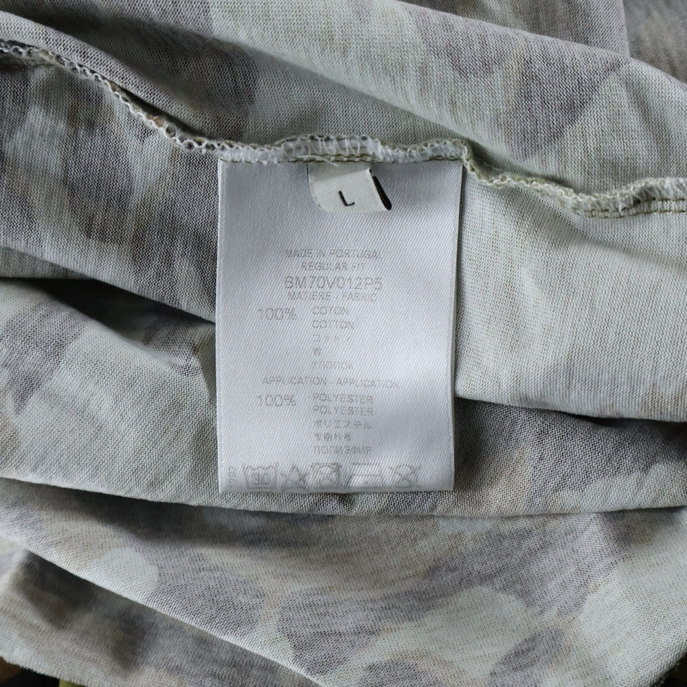 GIVENCHY(ジバンシィ) SPIRIT S/S Tee BM70V012P5 バックプリントクルーネック半袖Tシャツカットソー カモ