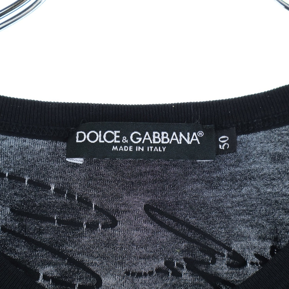DOLCE & GABBANA(ドルチェアンドガッバーナ) MARILYN MONROE T-SHIRT G8BAZ マリリンモンロー プリントクルーネック半袖Tシャツカットソー ブラック