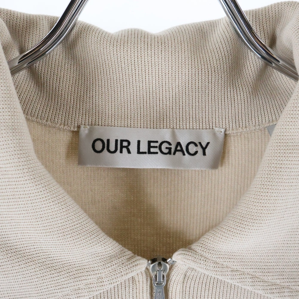 OUR LEGACY(アワーレガシー) Lad Sweatshirt Ghost Attic Athletic Rib M2246LG ハーフジップスウェットシャツ アイボリー