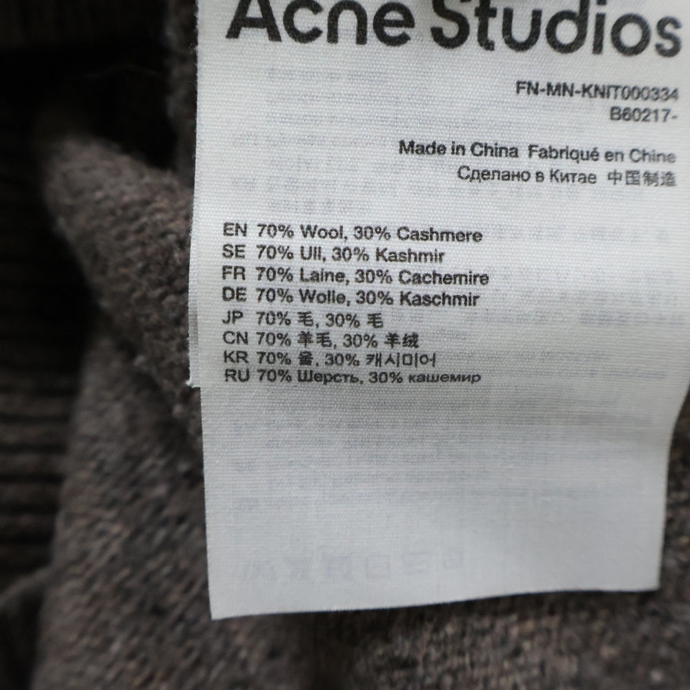 Acne Studios(アクネ ストゥディオズ) V NECK KNIT SWEATER FN-MN-KNIT000334 Vネックニットセーター グレー