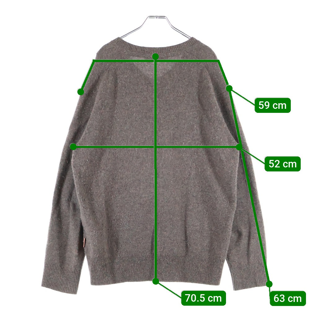 Acne Studios(アクネ ストゥディオズ) V NECK KNIT SWEATER FN-MN-KNIT000334 Vネックニットセーター グレー