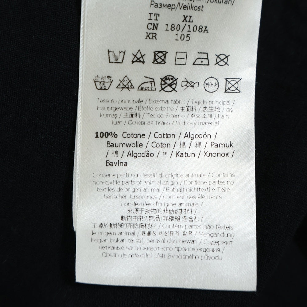 FENDI(フェンディ) 22SS Logo Patch Tee FY0894 A9RL フロントロゴパッチクルーネック半袖Tシャツカットソー ブラック