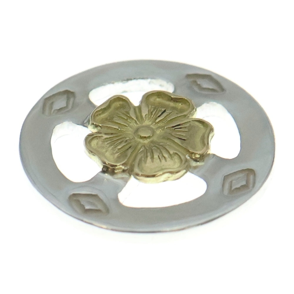 NO BRAND(ノーブランド) THE SUN (ザサン) K18フラワーポイント メディスンホイール 15mm シルバー/ゴールド