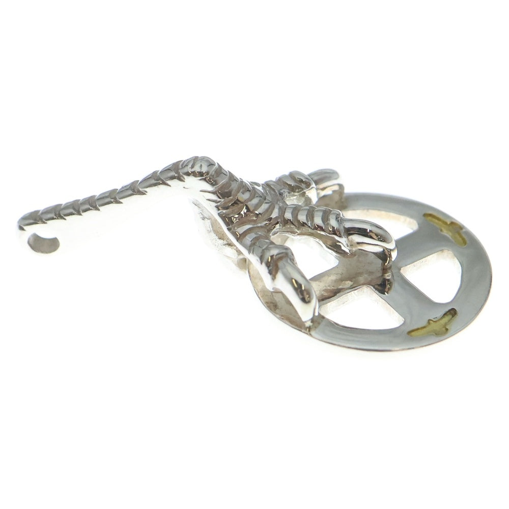 NO BRAND(ノーブランド) THE SUN (ザサン) シルバーイーグルフットカスタム ゴールドイーグルスタンプ×2 ホイール 18mm シルバー/ゴールド