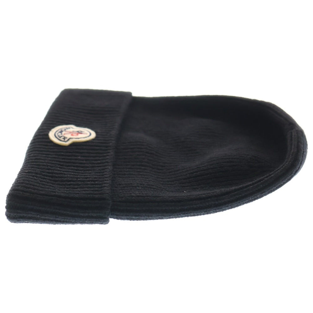 MONCLER(モンクレール) BERRETTO TRICOT ロゴ刺繍ニット帽 ビーニー ブラック I20913B70500