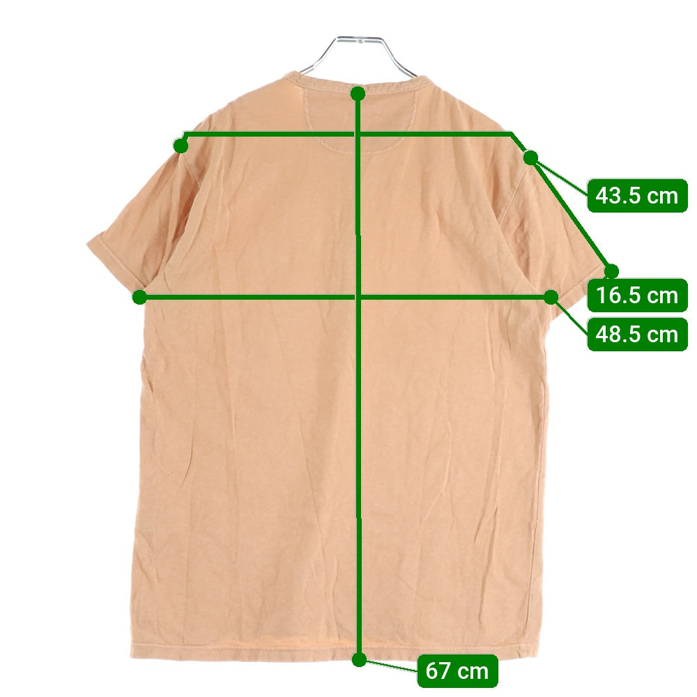 KAPITAL(キャピタル) ヘンリーネック 半袖Tシャツカットソー オレンジ K1404SC52