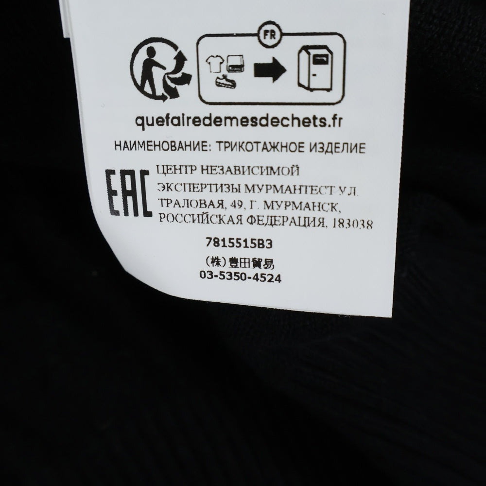 STONE ISLAND(ストーンアイランド) Sweater 7815515B3 総柄 ロゴワッペン クルーネックスウェットトレーナー ブラック