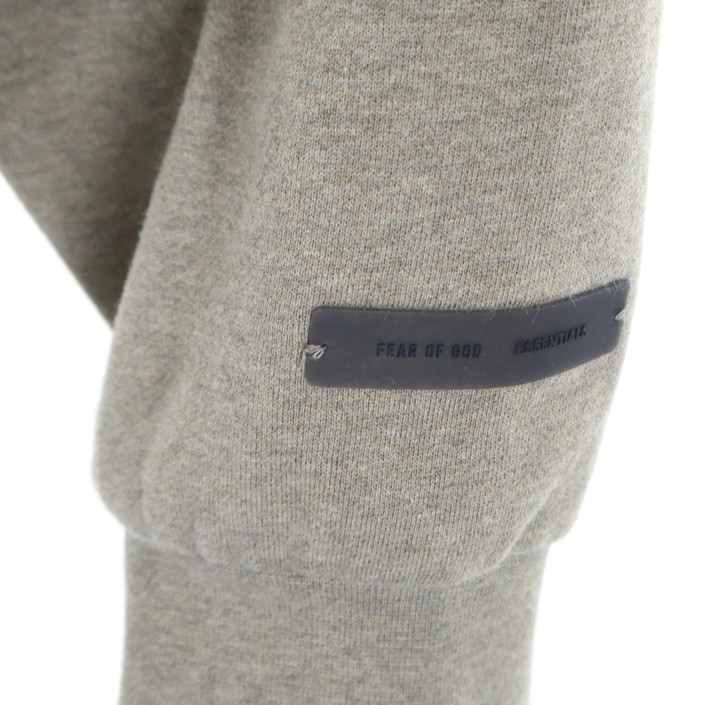 FEAR OF GOD ESSENTIALS(フィアオブゴッド エッセンシャルズ) Logo Zip Up Hoodie バックロゴ フルジップアップパーカー フーディ ベージュ