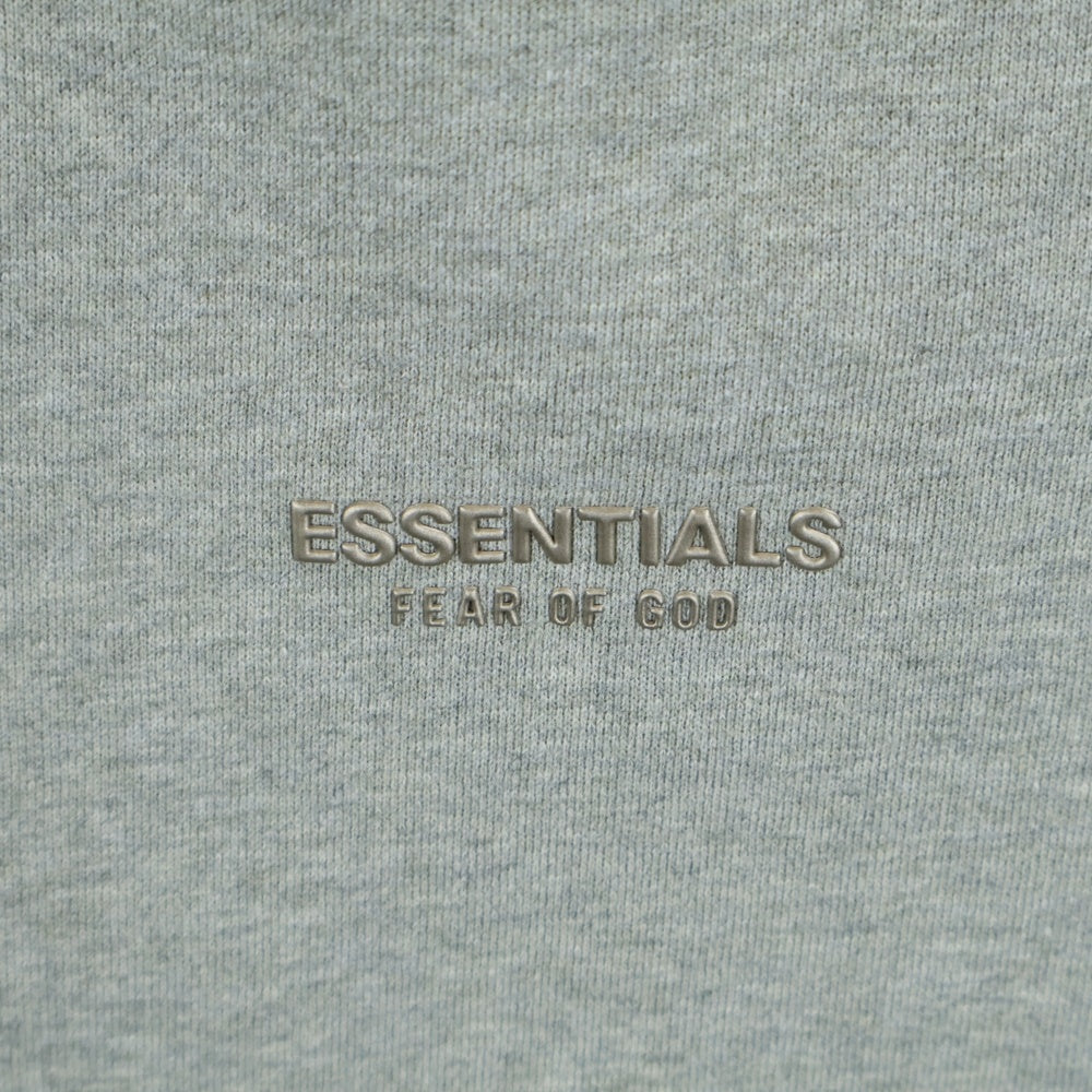 FEAR OF GOD ESSENTIALS(フィアオブゴッド エッセンシャルズ) Logo Sweat Pants ラバーロゴ ドローコード スウェットパンツ グレー