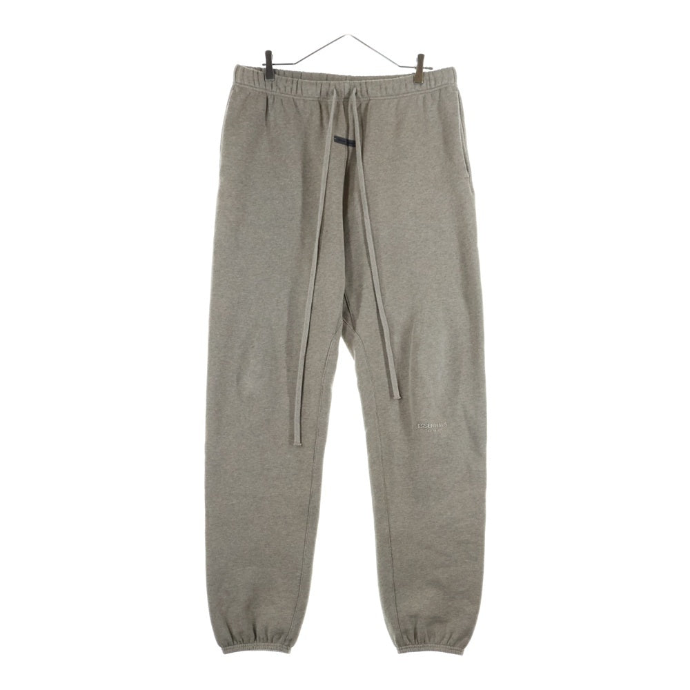 FEAR OF GOD ESSENTIALS(フィアオブゴッド エッセンシャルズ) Logo Sweat Pants ラバーロゴ ドローコード スウェットパンツ ベージュ