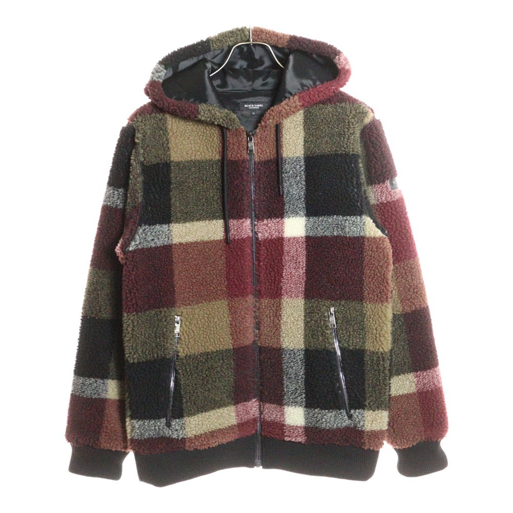 BLACK LABEL CRESTBRIDGE(ブラックレーベルクレストブリッジ) クレストブリッジチェックボアパーカー フリースジャケット ボアジャケット マルチ 51P30-440-17
