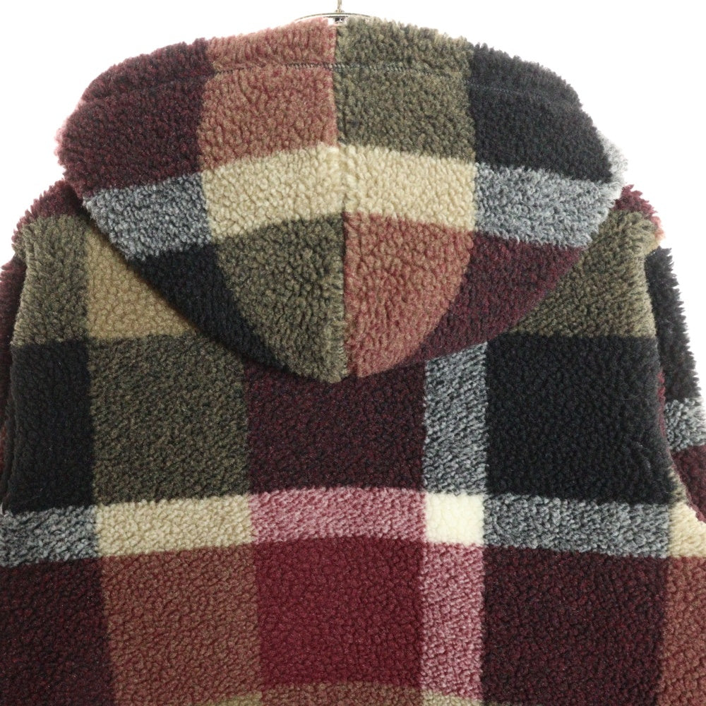BLACK LABEL CRESTBRIDGE(ブラックレーベルクレストブリッジ) クレストブリッジチェックボアパーカー フリースジャケット ボアジャケット マルチ 51P30-440-17