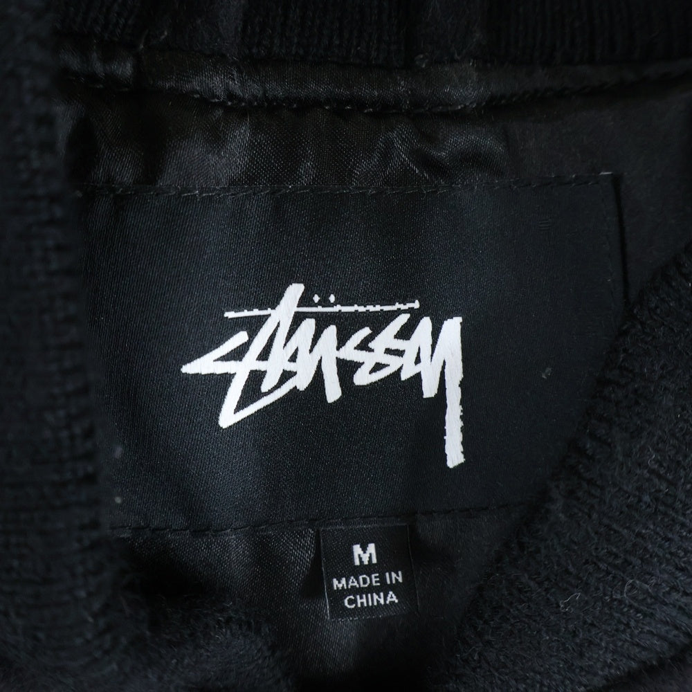 STUSSY(ステューシー) 20SS × COMME des GARCONS 40th Anniversary Varsity Jacket コムデギャルソン 40周年記念 バーシティジャケット スタジャン ブルゾン ブラック 115551