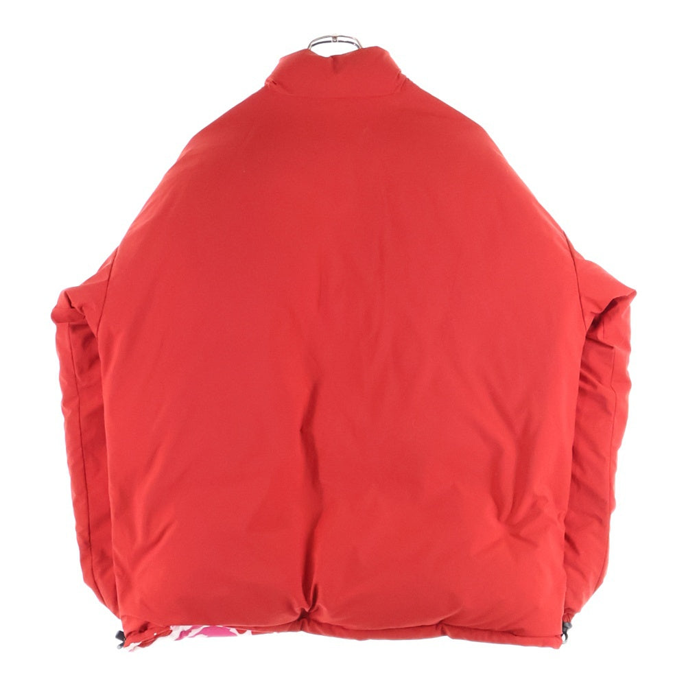 A BATHING APE(アベイシングエイプ) リバーシブル カモフラ ジップアップ ダウンジャケット ピンク 001DNJ801007M