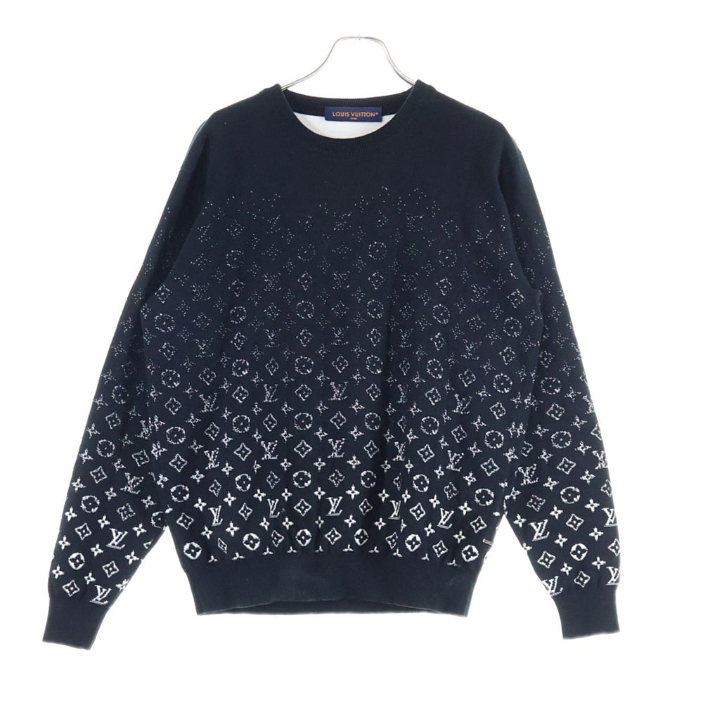 LOUIS VUITTON(ルイヴィトン) 23AW モノグラム グラデーションニット セーター ブラック RM232Q USO HKN44W