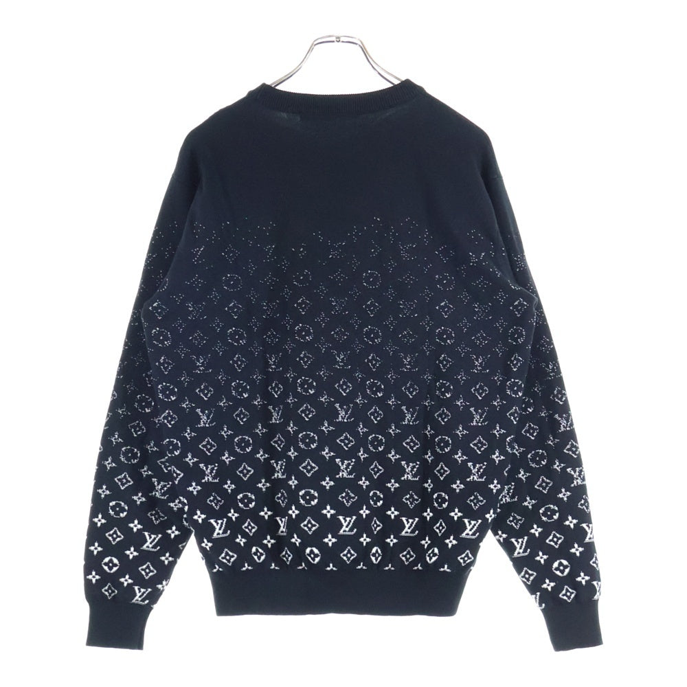 LOUIS VUITTON(ルイヴィトン) 23AW モノグラム グラデーションニット セーター ブラック RM232Q USO HKN44W