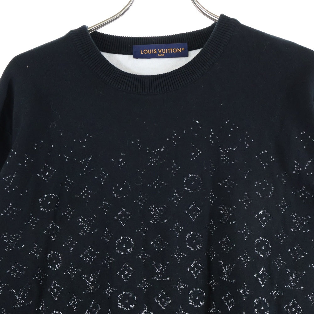 LOUIS VUITTON(ルイヴィトン) 23AW モノグラム グラデーションニット セーター ブラック RM232Q USO HKN44W