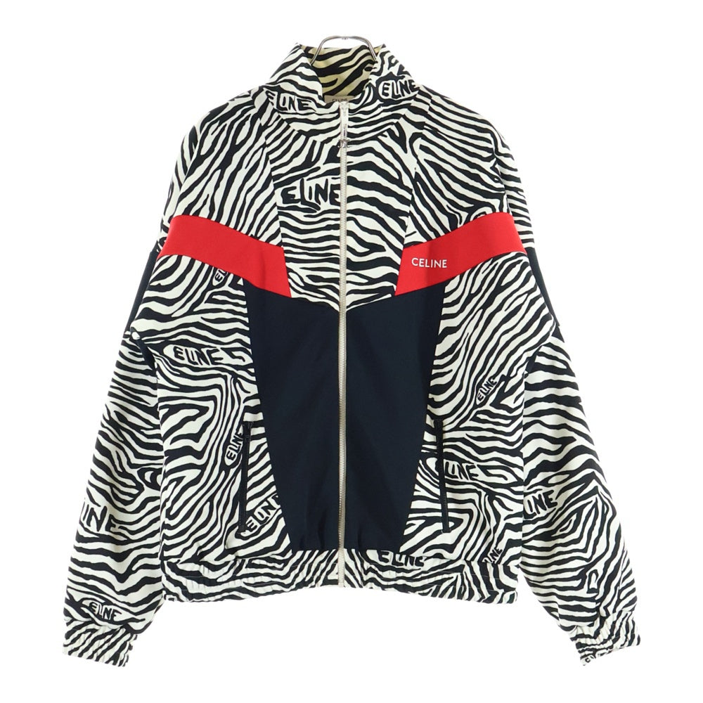 CELINE(セリーヌ) 22AW ゼブラ柄中綿トラックジャケット ホワイト 2Y880426S