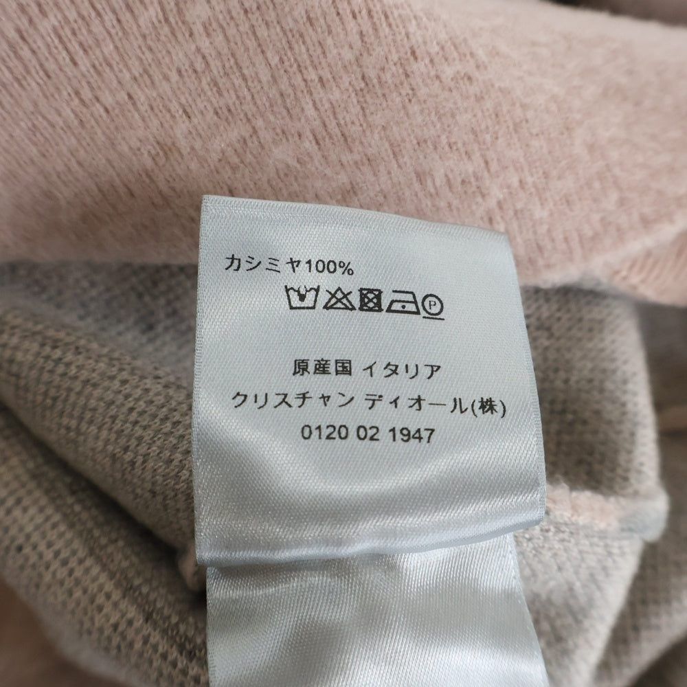 DIOR(ディオール) Vネック カシミア ニットセーター ピンク 933M623AT984