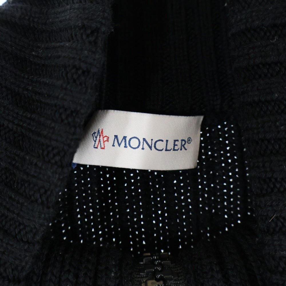 MONCLER(モンクレール) 22AW CARDIGAN TRICOT G20939B00016 ニットカーディガン切替 ダウンジャケット ブラック