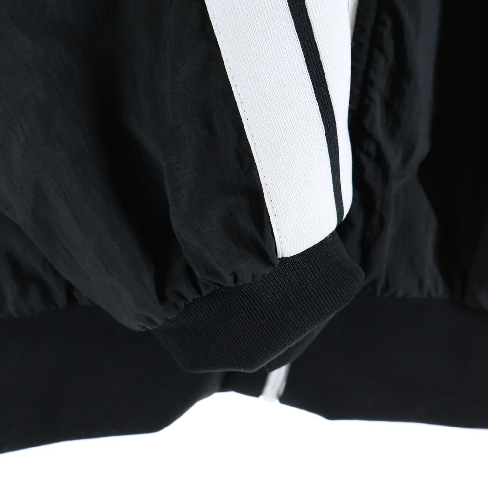 Palm Angels(パームエンジェルス) Nylon Track Jersey PMBD014R20507003 両面ロゴプリント ナイロンジャケット トラックジャケット ブラック