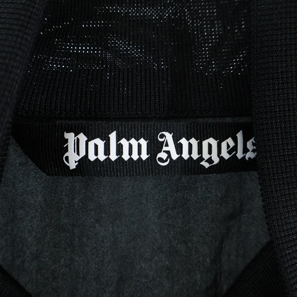 Palm Angels(パームエンジェルス) Nylon Track Jersey PMBD014R20507003 両面ロゴプリント ナイロンジャケット トラックジャケット ブラック