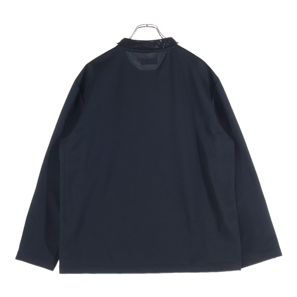 Palm Angels(パームエンジェルス) TRACK STRIPE SLEEVE JERSEY PMAB006S18384008 ショルダーラインクルーネック長袖Tシャツカットソー ロンTトラックジャージ ブラック