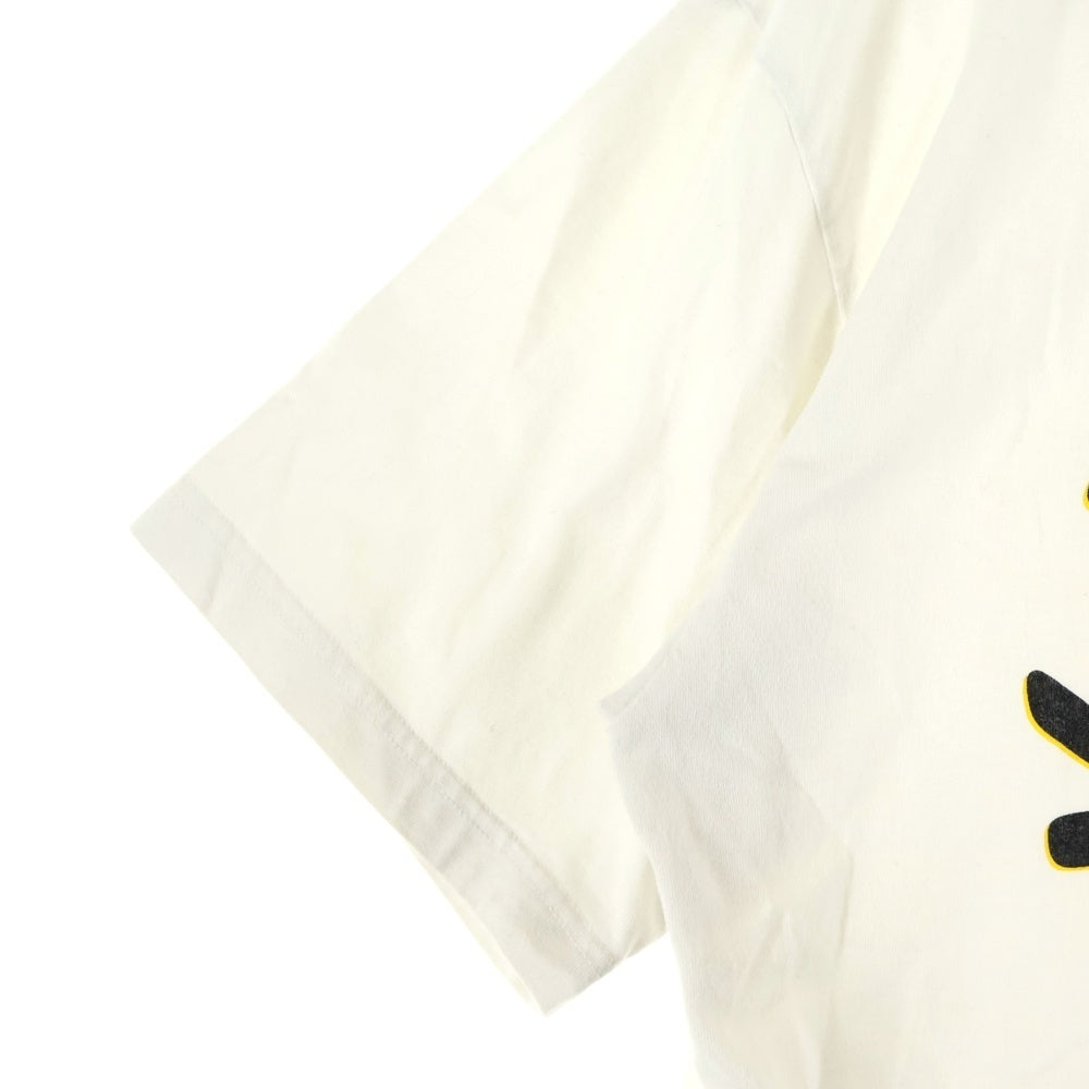 KENZO(ケンゾー) 24SS グラフィック ロゴ プリント クルーネック半袖Tシャツカットソー ホワイト FE55TS2794SG