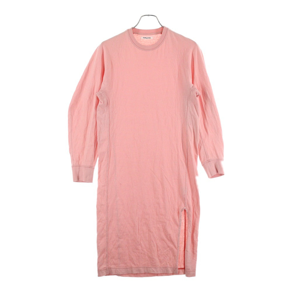 FUMIKA UCHIDA(フミカウチダ) コットン ワンピース クルーネック長袖Tシャツカットソー ロングスリーブ ロンT ピンク レディース FU-M-CS005